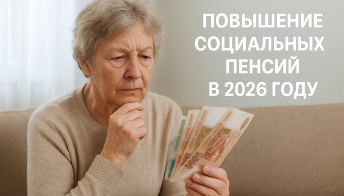 Повышение социальных пенсий в 2026 году