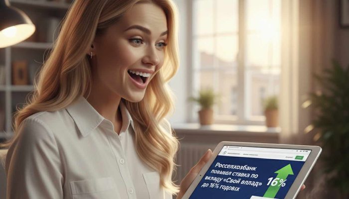Россельхозбанк повысил ставку по вкладу «Свой вклад» до 16% годовых