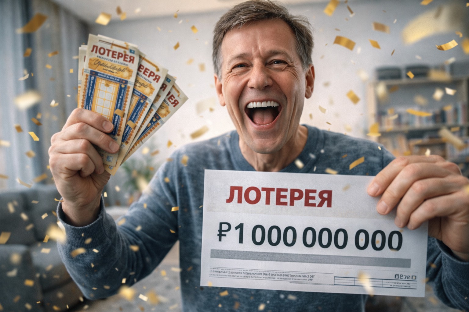 Три россиянина, разделившие новогодний миллиард, заплатят по 71 млн налога