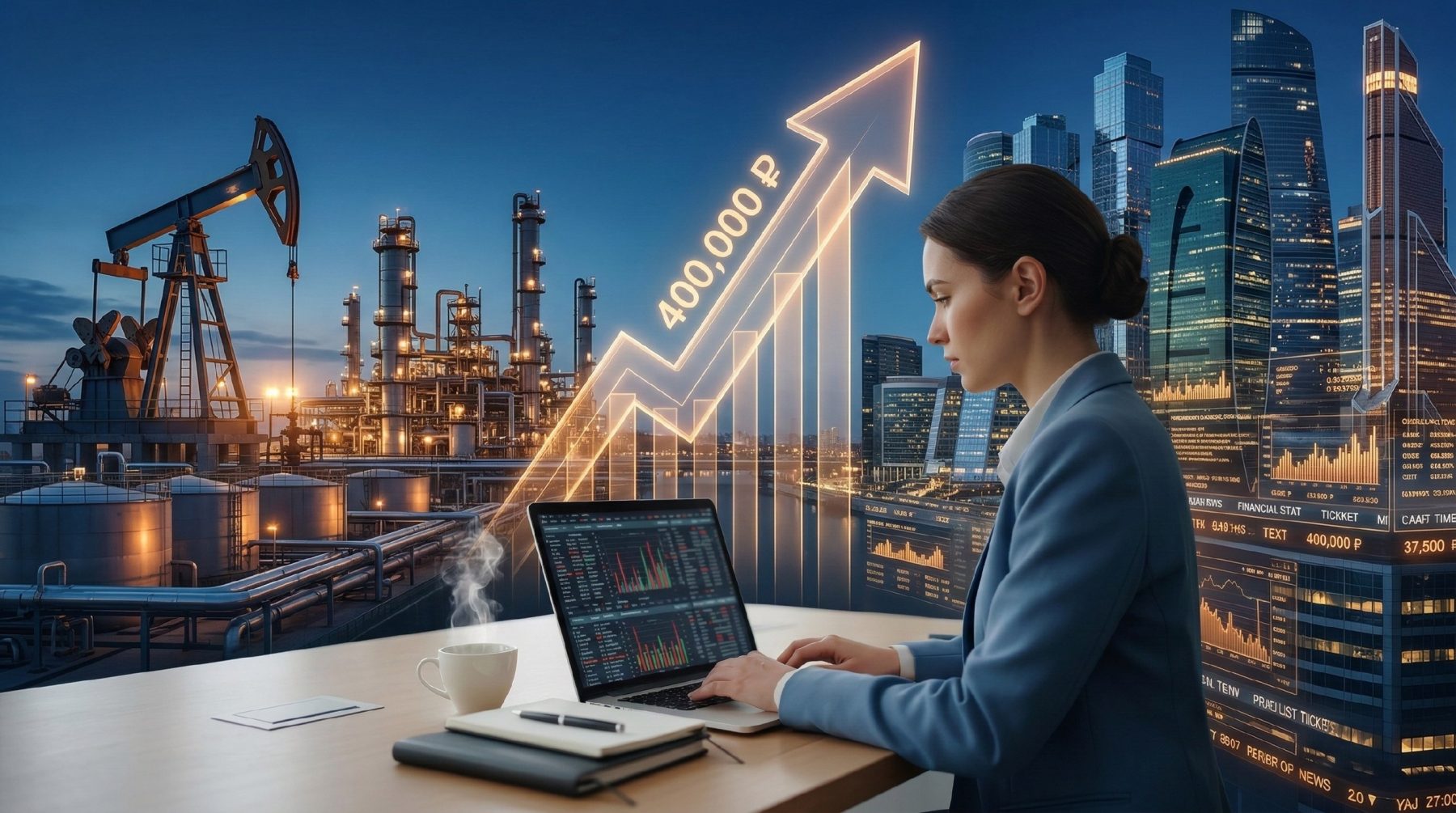 Зарплата в финансах и нефтегазе превысила 400 тыс. рублей