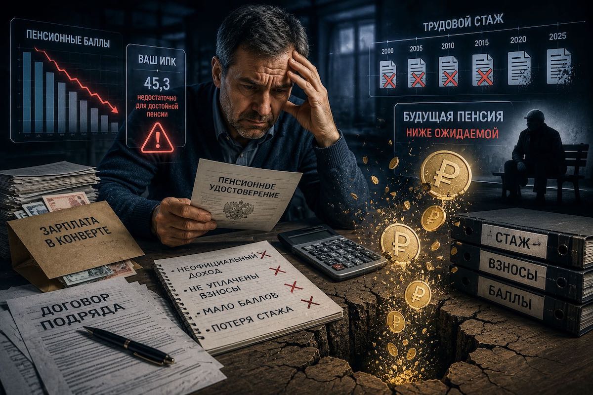 Россиянам назвали, какие ошибки могут снизить размер пенсии