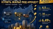 Рейтинг городов для покупки жилья под аренду Новосибирск доходность 6,49 процента Екатеринбург 5,85 процента Пермь 5,63 процента Ростов-на-Дону 4,3 процента инфографика FBM.ru