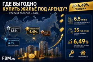 Названы города, где выгоднее всего покупать жилье для сдачи в аренду – рейтинг 2026