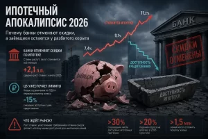 Ипотечный апокалипсис 2026: Почему банки отменяют скидки, а заемщики остаются у разбитого корыта