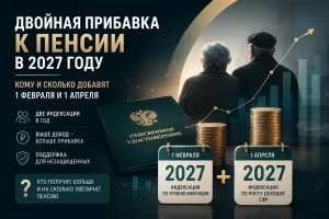 Двойная прибавка к пенсии в 2027 году: кому и сколько добавят 1 февраля и 1 апреля