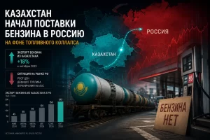 Казахстан начал поставки бензина в Россию на фоне топливного коллапса