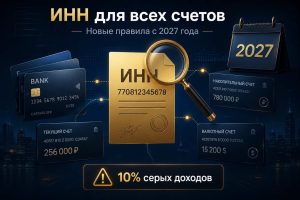 С 2027 года ИНН станет обязательным для всех банковских счетов россиян: что изменится