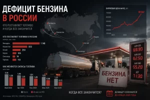 Дефицит бензина в России: кто поставляет топливо и когда все закончится