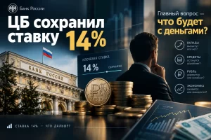 ЦБ сохранил ставку 14%: главный вопрос — что будет с деньгами россиян